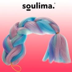 Soulima Syntetické vlasy ombre blue/fiol 21366
