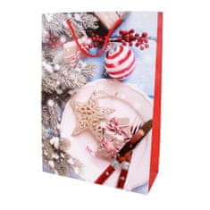 TORO Papírová vánoční dárková taška 44x31x12cm assort