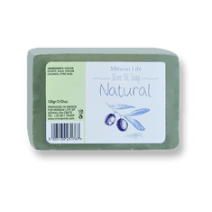 Minoan Life Olivové mýdlo bez parfemace Přírodní 100 g