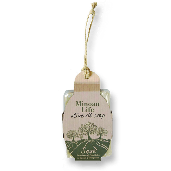 Minoan Life Olivové Závěsné mýdlo Šalvěj 100 g