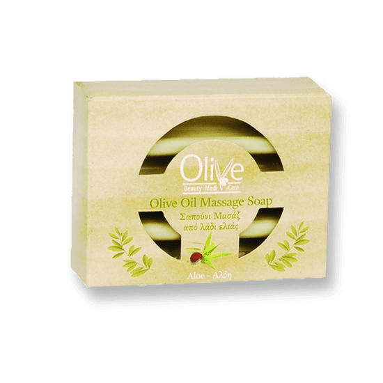 Minoan Life Olivové Masážní mýdlo Aloe 100 g