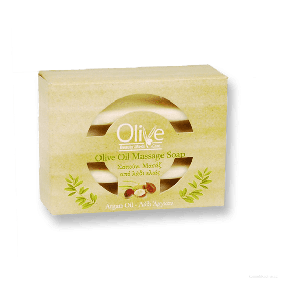 Minoan Life Olivové Masážní mýdlo Arganový olej 100 g