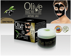 Minoan Life OLIVE Čistící černá slupovací maska Aktivní uhlí 50 ml
