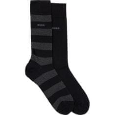 Hugo Boss 2 PACK - pánské ponožky BOSS 50493216-001 (Velikost 39-42)
