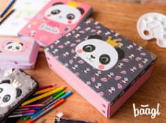 BAAGL Skládací školní kufřík Panda s kováním