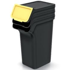 nabbi Odpadkový koš na tříděný odpad (3 ks) NPW25S3 25 l - černá