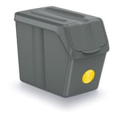 nabbi Odpadkový koš na tříděný odpad (3 ks) ISWB20S3 20 l - šedý kámen