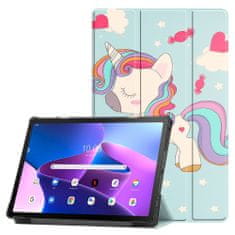 Techsuit Pouzdro pro tablet Lenovo Tab P11 (TB-J606L / TB-J606F) / Tab P11 Plus (TB-J616F / TB-J616X), Techsuit FoldPro jednorožec