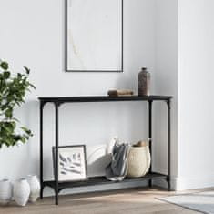 Vidaxl Konzolový stolek černý 101 x 30,5 x 75 cm kompozitní dřevo