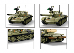 Sluban Army Model Bricks M38-B1135 Střední Tank T54S 3v1 M38-B1135