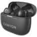 Canyon OnGo 10 ANC, TWS-10 ANC+ENC sluchátka s mikrofonem, BT V5.3 BT8922F, pouzdro 500mAh+40mAh, Quick charge, šedá