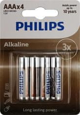 Philips Baterie LR03A4B/10 Alkalická AAA 4ks