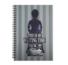 Cinereplicas Wednesday Zápisník kroužkový - This Is My Writing Time