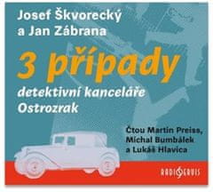 3 případy detektivní kanceláře Ostrozrak - Jan Zábrana 3x CD