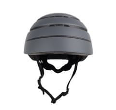 Acer skládací helma šedá se zeleným pruhem,L