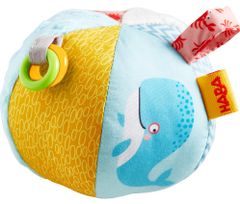 HABA Textilní míč s aktivitami Mořský svět 12cm