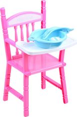 Pixino Jídelní židlička pro panenky s příslušenstvím