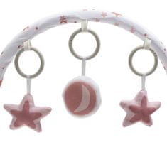 Baby Mix Multifunkční houpací lehátko pro miminko hvězdičky růžové