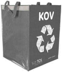 SIXTOL Sada Tašky na tříděný odpad Sort Easy 4 Metal, 30 x 30 x 40 cm, 4 x 36 l, 4 ks