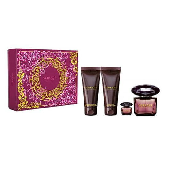 Versace Crystal Noir - EDT 90 ml + tělové mléko 100 ml + sprchový gel 100 ml + EDT 5 ml