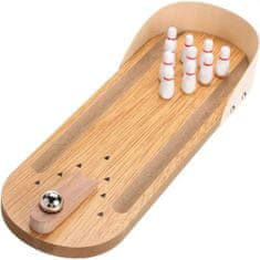 VivoVita Mini Bowling – hra s dřevěnými kuželkami