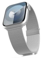 EPICO Milanese+ pásek pro Apple Watch 38/40/41mm - stříbrný