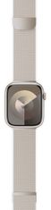 EPICO Milanese+ pásek pro Apple Watch 42/44/45/49mm - hvězdně bílý