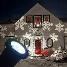 VELMAL LED exteriérový vánoční projektor - sněhové vločky