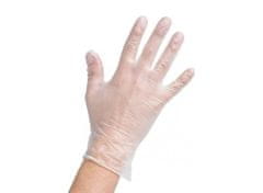 Max Vinylové rukavice velikosti M bílé - 100ks