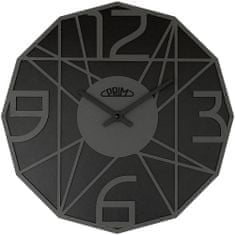 Prim Dřevěné designové hodiny PRIM Glamorous Design, černá/grafit (9091)