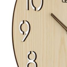 Prim Dřevěné designové hodiny PRIM Authentic Veneer, světlé dřevo (53)