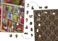 Wooden city Dřevěné puzzle Přání v knihkupectví 2v1, 4000 dílků