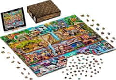 Wooden city Dřevěné puzzle Úžasné království zvířat 2v1, 4000 dílků