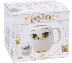 CurePink Keramický oválný hrnek Harry Potter: Hedwiga (objem 500 ml)