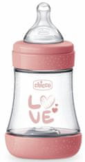 Chicco Lahev kojenecká Perfect5 silikon 150 ml růžová