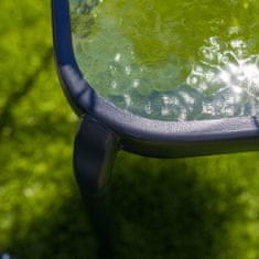 KONDELA Zahradní příruční stolek Ramol - černá