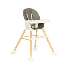 EcoToys Dětská jídelní židlička 2v1 NUDE