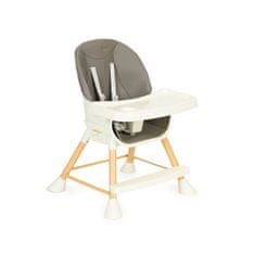 EcoToys Dětská jídelní židlička 2v1 NUDE