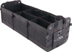 SIXTOL Organizér do kufru auta, 19 přihrádek a kapes, 92x37x32 cm, skládací - SIXTOL