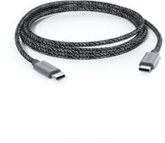 EPICO kabel USB-C, opletený, 240W, 2m, šedá