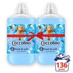 Coccolino aviváž Blue Splash 2x1,7L (136 pracích dávek)