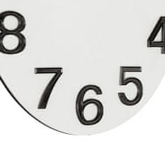 MPM QUALITY Dřevěné designové hodiny MPM Timber Simplicity, bílá/černá (0090)