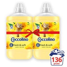 Coccolino Happy Yellow 2x1.7L (136 pracích dávek)