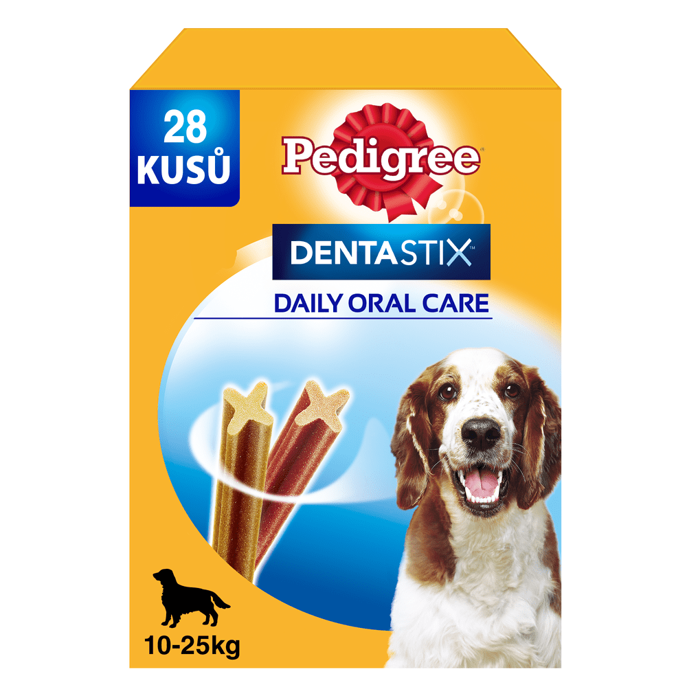 Levně Pedigree Dentastix Daily Oral Care dentální pamlsky pro psy středních plemen 28 ks (720 g)