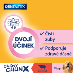 Pedigree DentaStix Chewy Chunx dentální pamlsky pro velká plemena 5x68g
