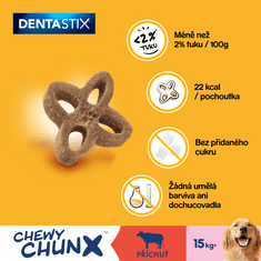 Pedigree DentaStix Chewy Chunx dentální pamlsky pro velká plemena 5x68g