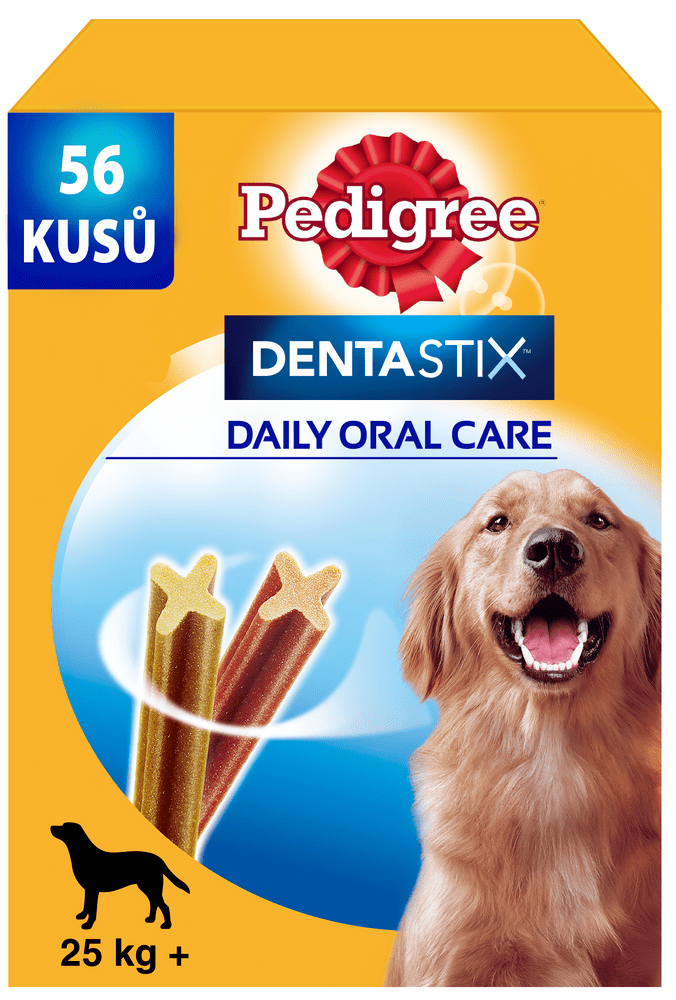 Levně Pedigree Dentastix Daily Oral Care dentální pamlsky pro psy velkých plemen 56 ks (8×270 g)