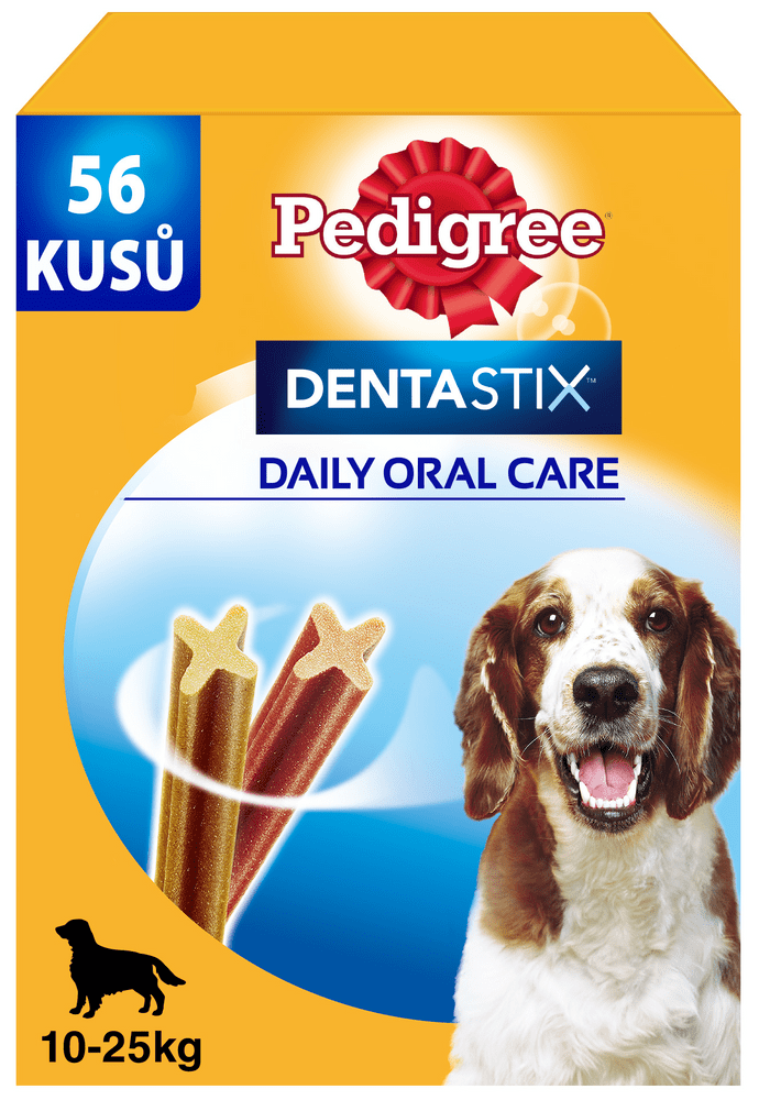 Levně Pedigree Dentastix Daily Oral Care dentální pamlsky pro psy středních plemen 56 ks (1440 g)