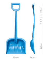 Prosperplast Lopata na sníh, dětská, modrá KIDY ILCH-3005U