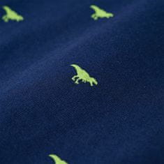 Vidaxl Dětská košile potisk s dinosaury námořnická modrá 104